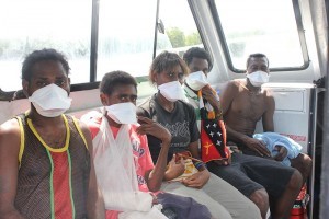 People with suspected TB cases from Mabuduan Health Centre can now be transported to Daru General Hospital for further testing on the AusAID funded sea ambulance, the MV Medics Queen - Photo AusAID