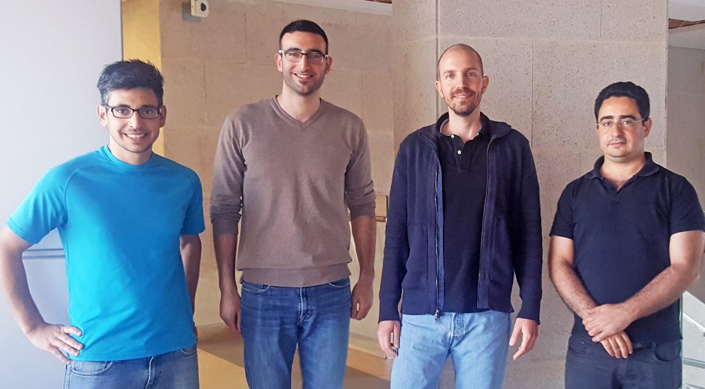 (L to R) Dr. Lucien E. Weiss, Elias Nehme, Assistant Professor Yoav Shechtman and Assistant Professor Tomer Michaeli