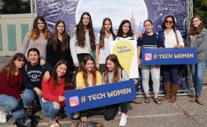 Students attending the Tech Women 2018 event