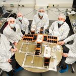 Engineers & researchers from the Asher Space Research Institute at Technion-Israel Institute of Technology with the nanosatellites