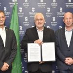 (L-R) Shaul Shashua, a member of the Friends of the Technion in Brazil, Technion President Prof. Uri Sivan and Technion Vice President for External Relations and Resource Development Prof. Alon Wolf