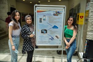 Icy Tower team. (L-R) Suad Mansour, Aseel Khateeb and Sereen Diab