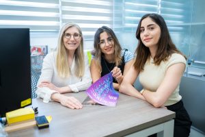 Professor Jackie Schiller, Shay Achvat and Yara Otor