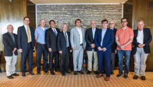 Senior Technion officials and Zimin Foundation representatives at the signing ceremony.