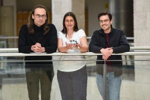 L-R: PhD student Aviv Rosenberg, Dr. Ailie Marx, and Prof. Alex Bronstein