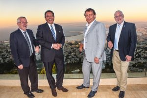 From left to right: Prof. Boaz Golany, Mr. Augie Fabela, Mr. Boris Zimin, and Prof. Uri Sivan