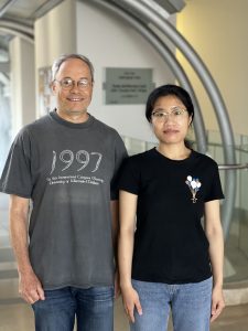 Prof. Benjamin Podbilewicz and doctoral student Xiaohui Li