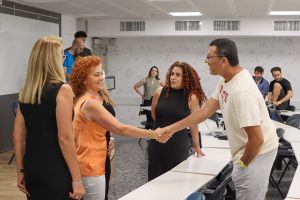 Gathering for judging: deputy director-general for marketing at Leket Israel Anat Friedman-Koles, deputy director general for operations at Leket Israel Irit Davidovich, coordinator of the Technion’s Social Incubator Ronit Piso and the Dean of the Faculty, Professor Ran Samorodinsky.