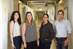 L-R: Dana Niezni, Yuval Harris, Dr. Hagit Sason-Bauer and Prof. Yosi Shamay