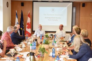 Technion President, Professor Uri Sivan and Vice President for Foreign Relations and Resource Development Professor Alon Wolf with the guests