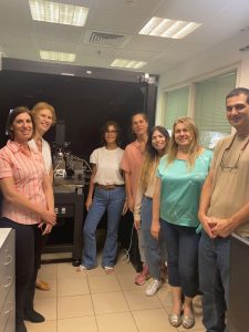 L-R: Dr. Sigal Ben Zvi, director of Intel-Technion relations; Mariana Waxman, director of Intel Israel's academic relations; Merav Chetrit, responsible for human capital planning for Intel Israel's production centers; Prof. Gitti Frey, dean of the Technion’s Faculty of Science and Materials Engineering; Estee Gazit, academic relations coordinator at Intel Israel; and Prof. Yachin Ivry, Faculty of Materials Science and Engineering