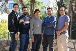 The Research Group L-R: Prof. Ido Kaminer, Yuval Adiv, Prof. Guy Bartal, Shai Tsesses and Raphael Dahan