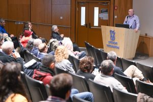 Prof. Kobi Rubinstein, the Technion’s Executive Vice President for Research, at the conference