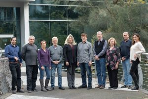 The team who worked on the project. R-L: Yana Milyutin, Dr. Lior Gal, Valentina Korchnoy, Amit Shacham, Prof. Meir Orenstein, Dr. Orna Terniak, Dr. Visorian (Beso) Michaekshvili, Aya Cohen, Arkadi Gavrilov, Guy Seri