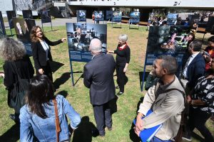 Visitors at the "Life as a Scientist" exhibition