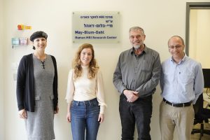 L-R: Prof. Shulamit Levenberg, Dr. Daphna Link, Prof. Haim Azhari and Dr. Moti Freiman