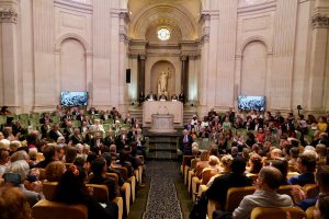 The ceremony at the Institut de France
