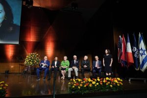 Honorary Fellowship honorees, L-R: Avraham Ashkenazi, Murray Dalfen, Cathy and James Deutchman, David Hankin, Moriel Matalon