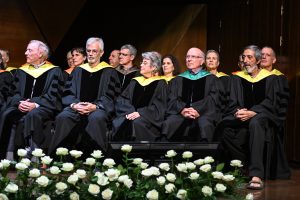 Front line: honorees. L-R: Stephen Klein, David (Dadi) Perlmutter, Grace Rosman, Dr. Martin Rosman, Prof. Avi Wigderson