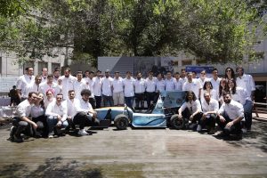Formula Technion 2023 team, with the new race car