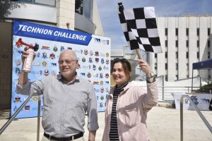 Technion president Prof. Uri Sivan, and the vice chairperson of the TSA, Alis Kalman