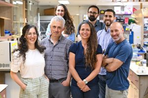 from left to right: Top row: Rawan Zaatry, Shaqed Carasso, Haitham Hajjo. Bottom row: Dana Kadosh-Kariti, Dr. Itai Sharon, Prof. Naama Geva-Zatorsky, Dr. Tal Gefen