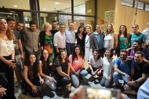 ISEF students and alumni at the Technion's 2019 honorary doctorate ceremony for Nina Avidar Weiner