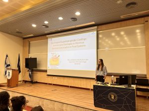 Alva Lafer delivering her inspirational lecture