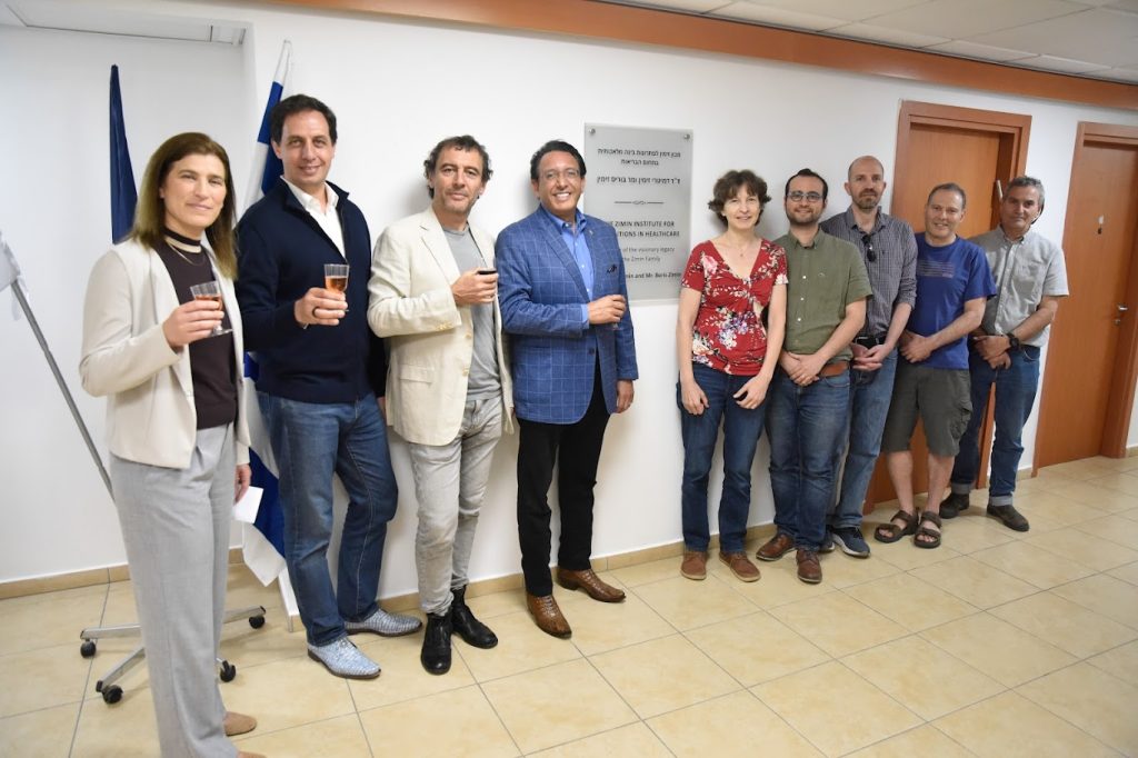 From left to right: Prof. Lihi Zelnik-Manor, Dr. Mark Shmulevich, Boris Zimin, Augie Fabela, Prof. Idit Keidar, Prof. Joachim Behar, Prof. Yoav Shechtman, Prof. Ron Kimmel, and Prof. Yuval Garini 