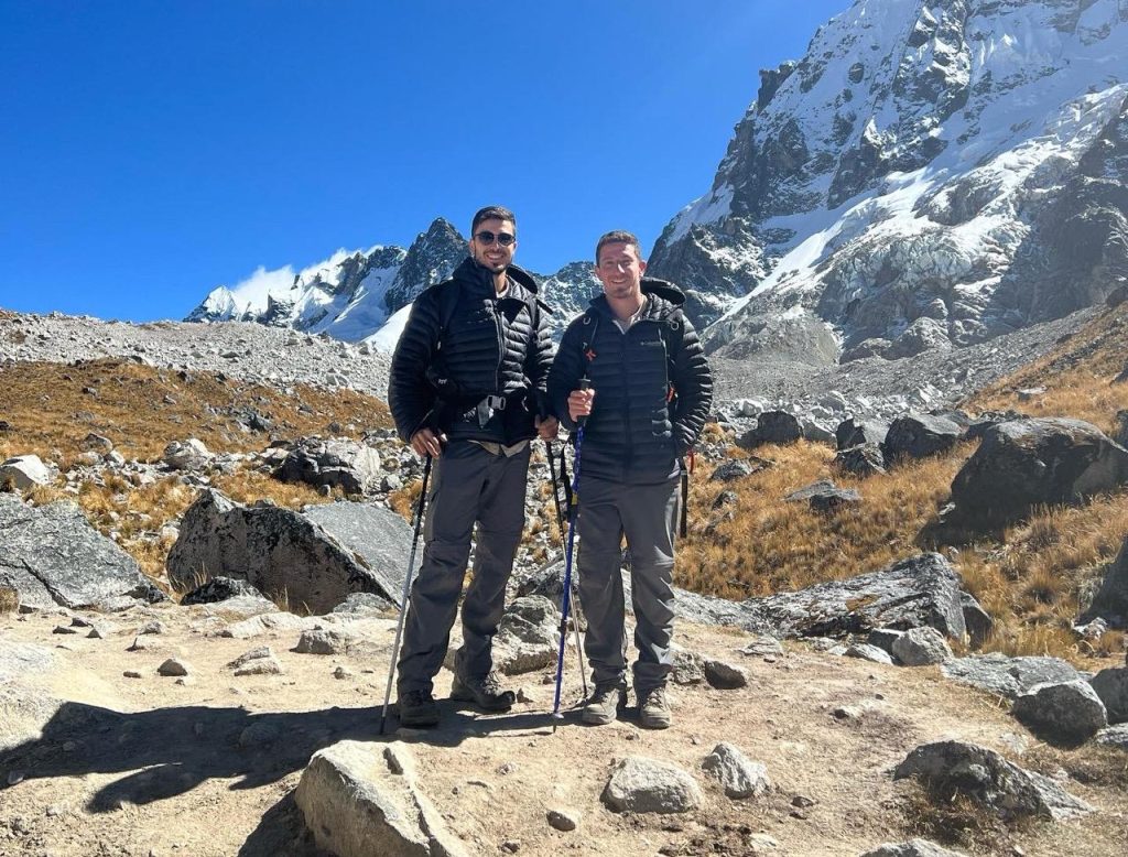 Traveling in Peru: Ofek (left) and Shachaf