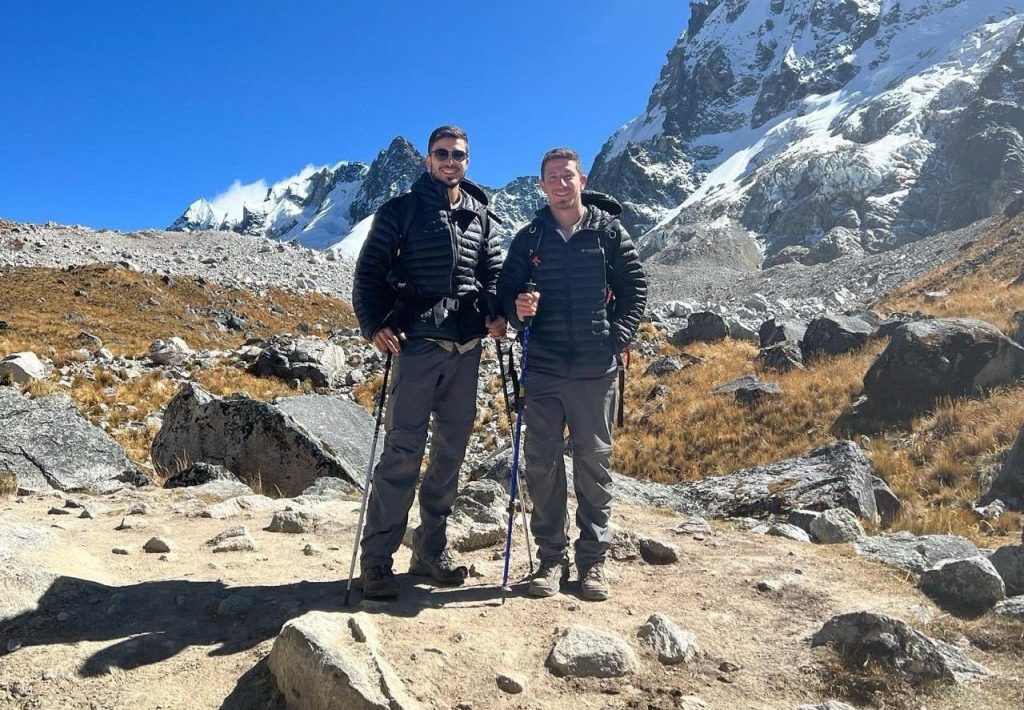Traveling in Peru: Ofek (left) and Shachaf 