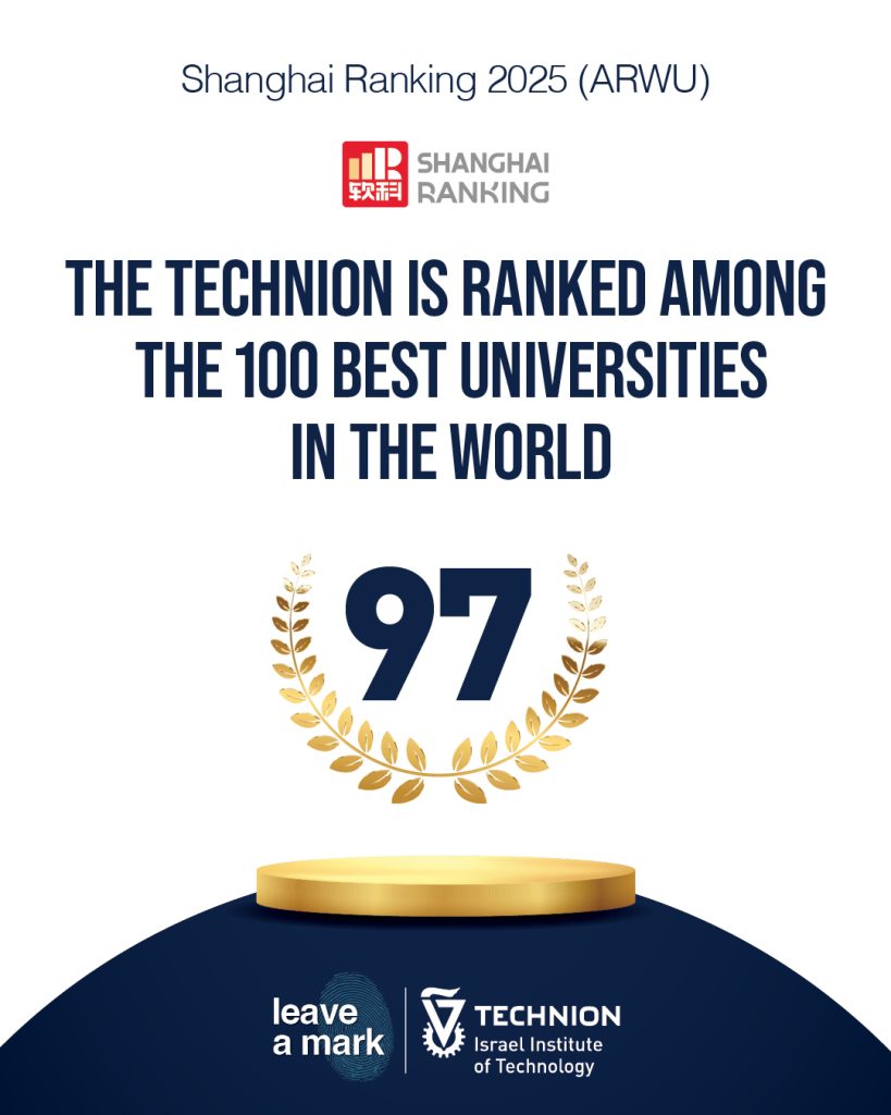 The Technion is Ranked Among the 100 Best Universities in the World