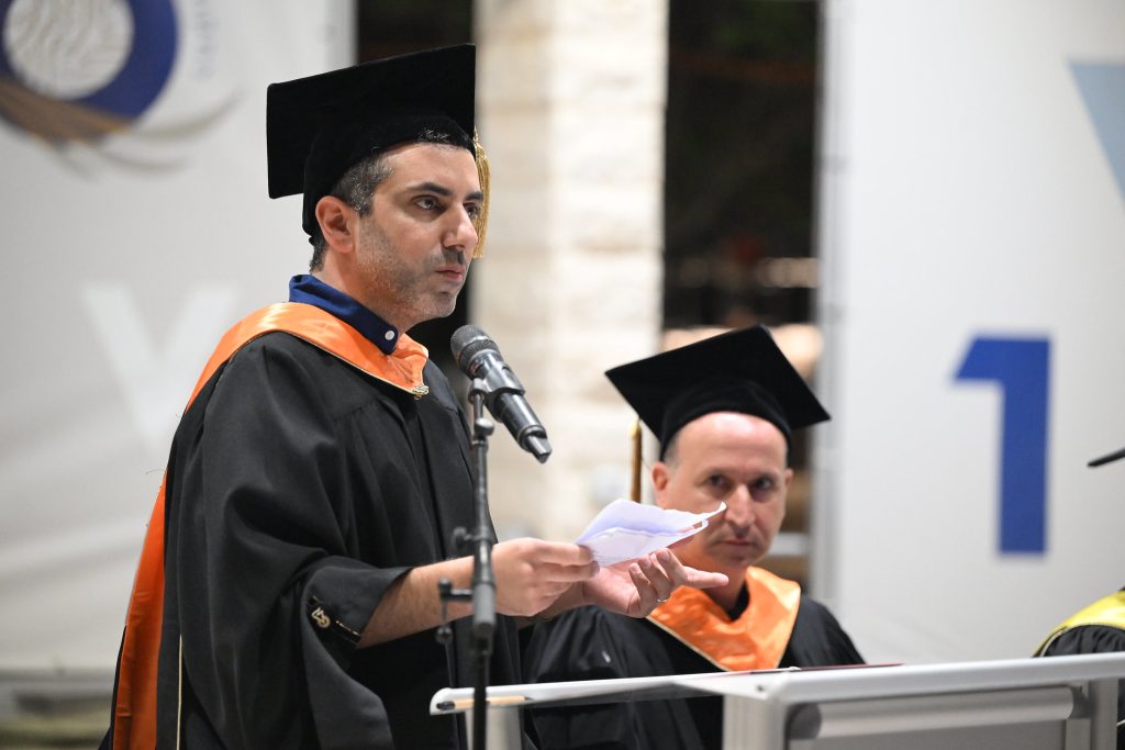 בשם המסיימים דיבר ד"ר אלעד הדר